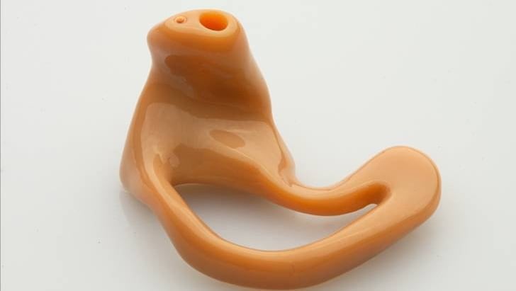 3D printed custom hearing aid